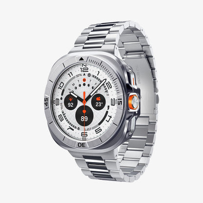ACS08828 - Watch Ultra (47mm) Case Bezel Tune Pro in Silver showing the partial side and inner bottom