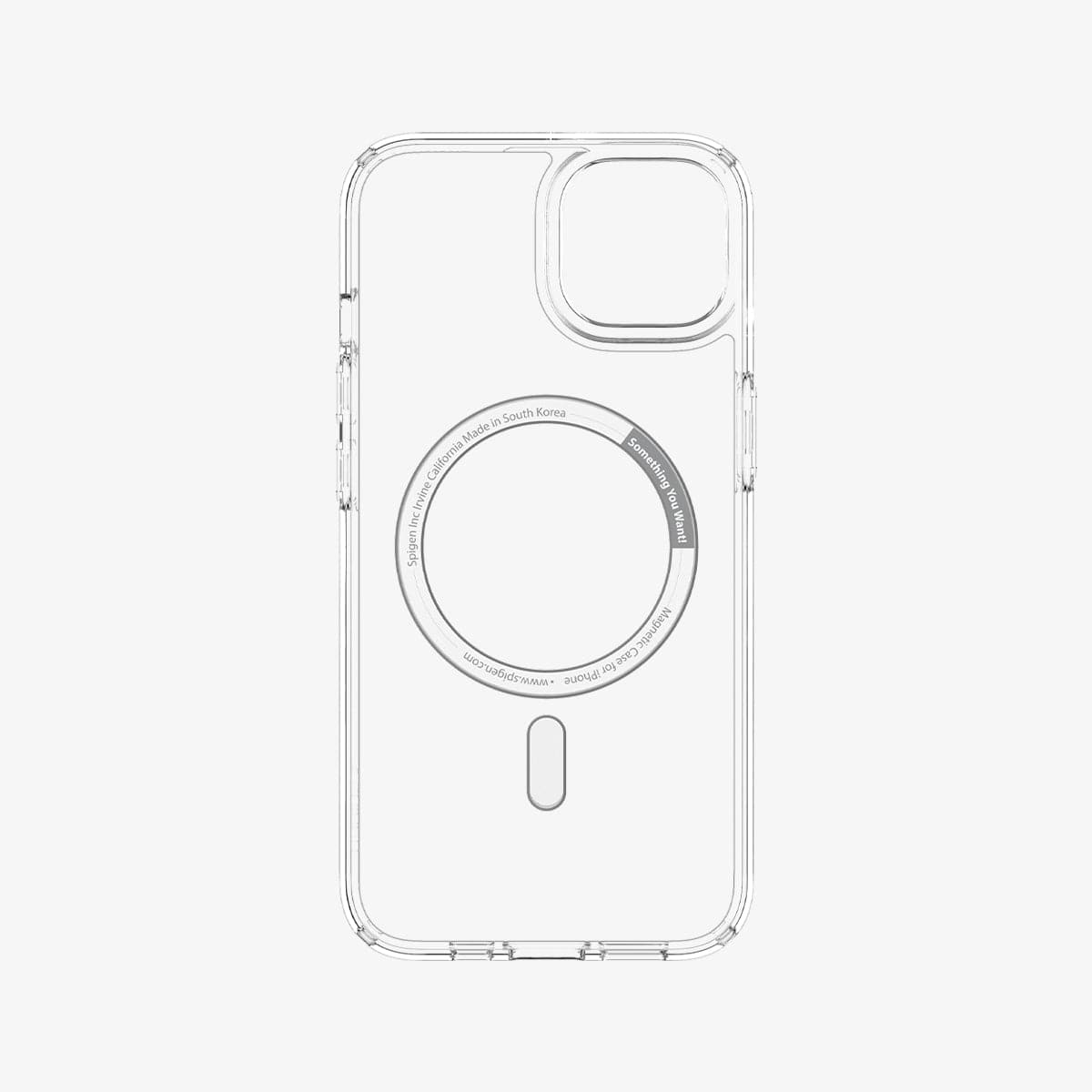 ACS04086 - iPhone 13 Case Ultra Hybrid Mag Safe Compatible in carbon fiber showing the inside of case