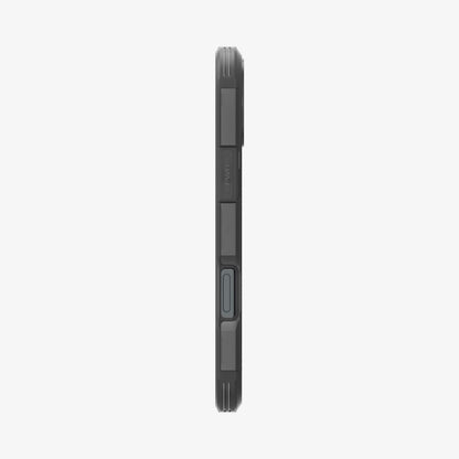 ACS08515 - iPhone 16 Case Tough Armor AI (MagFit) in Frost Black showing the side