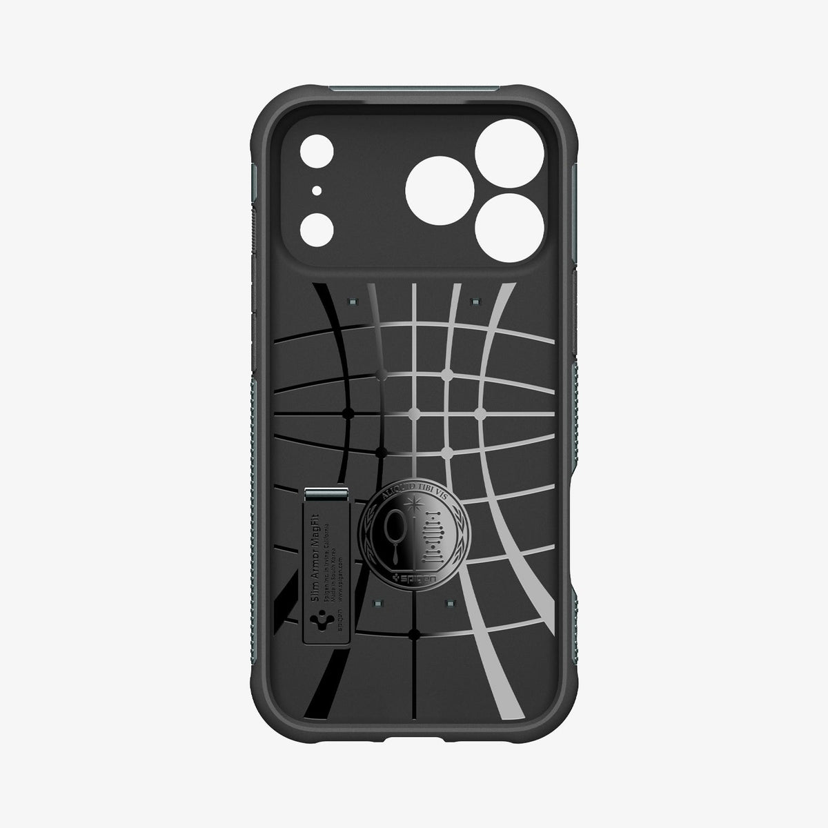 ACS09673 - iPhone 17 Pro Max Slim Armor (MagFit) in Abyss Green showing the inner case