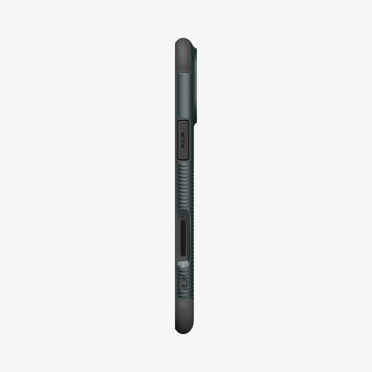 ACS09673 - iPhone 17 Pro Max Slim Armor (MagFit) in Abyss Green showing the side