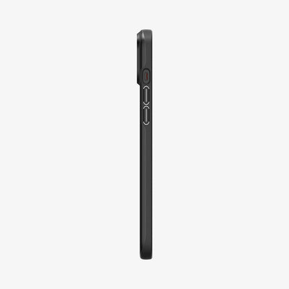 ACS06776 - iPhone 15 Case Thin Fit in black showing the side