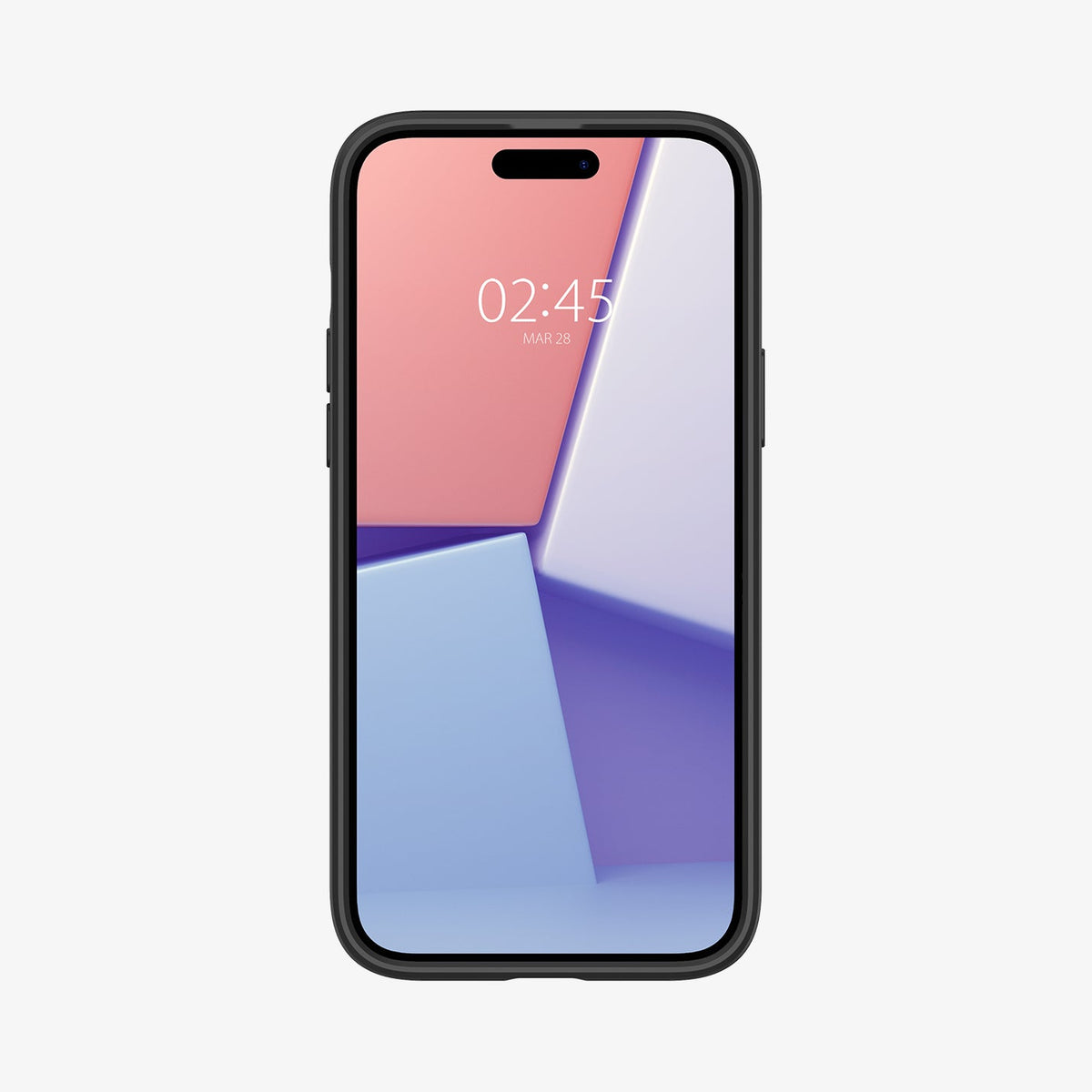 ACS06656 - iPhone 15 Plus Case Ultra Hybrid in frost black showing the front