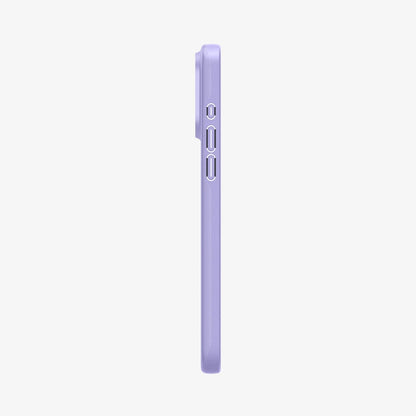 ACS06549 - iPhone 15 Pro Max Case Thin Fit in iris purple showing the side
