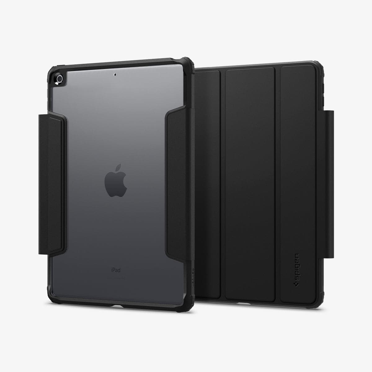 ACS03906 - iPad 10.2" Case Ultra Hybrid Pro in black showing the back and front