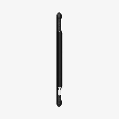ACS03906 - iPad 10.2" Case Ultra Hybrid Pro in black showing the side with volume controls