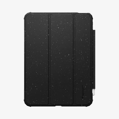 ACS05941 - iPad 10.9" Case Ultra Hybrid Pro in speckled black showing the front