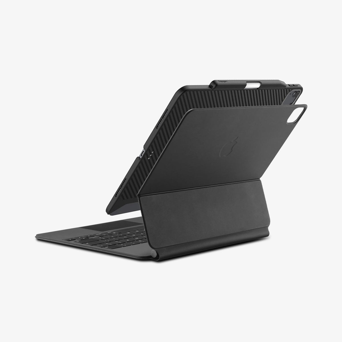 ACS07757 - iPad Air 11-inch (2024) Case Enzo Aramid in Black showing the back and partial inner