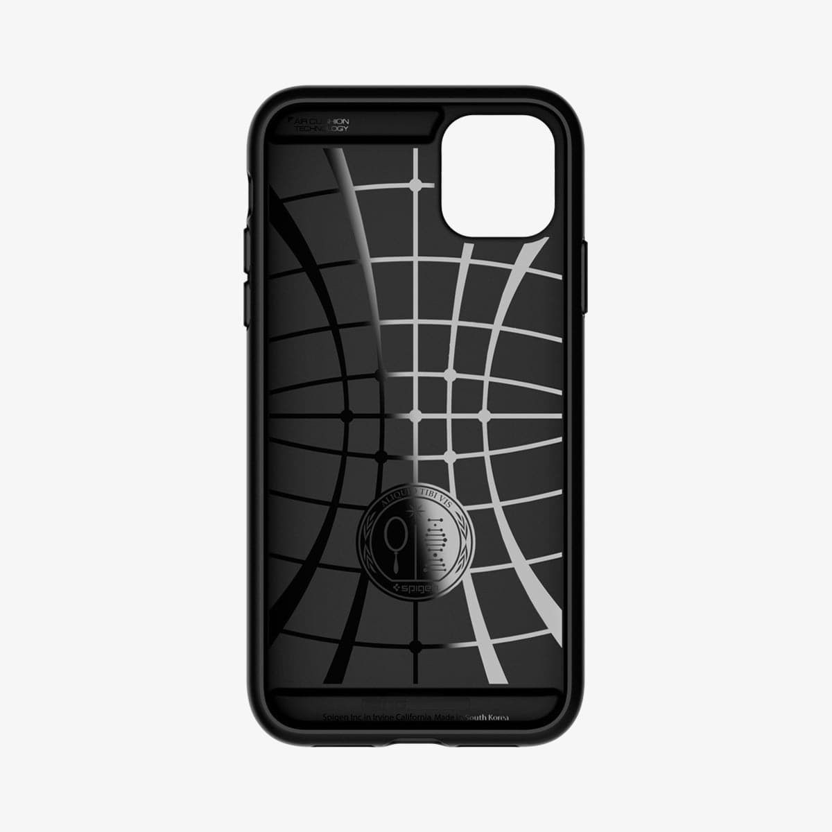 076CS27436 - iPhone 11 Case Slim Armor CS in gunmetal showing the inside of case