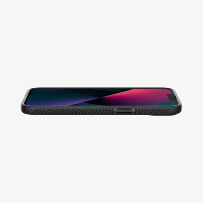 ACS03519 - iPhone 13 Case Liquid Air in black showing the front and side