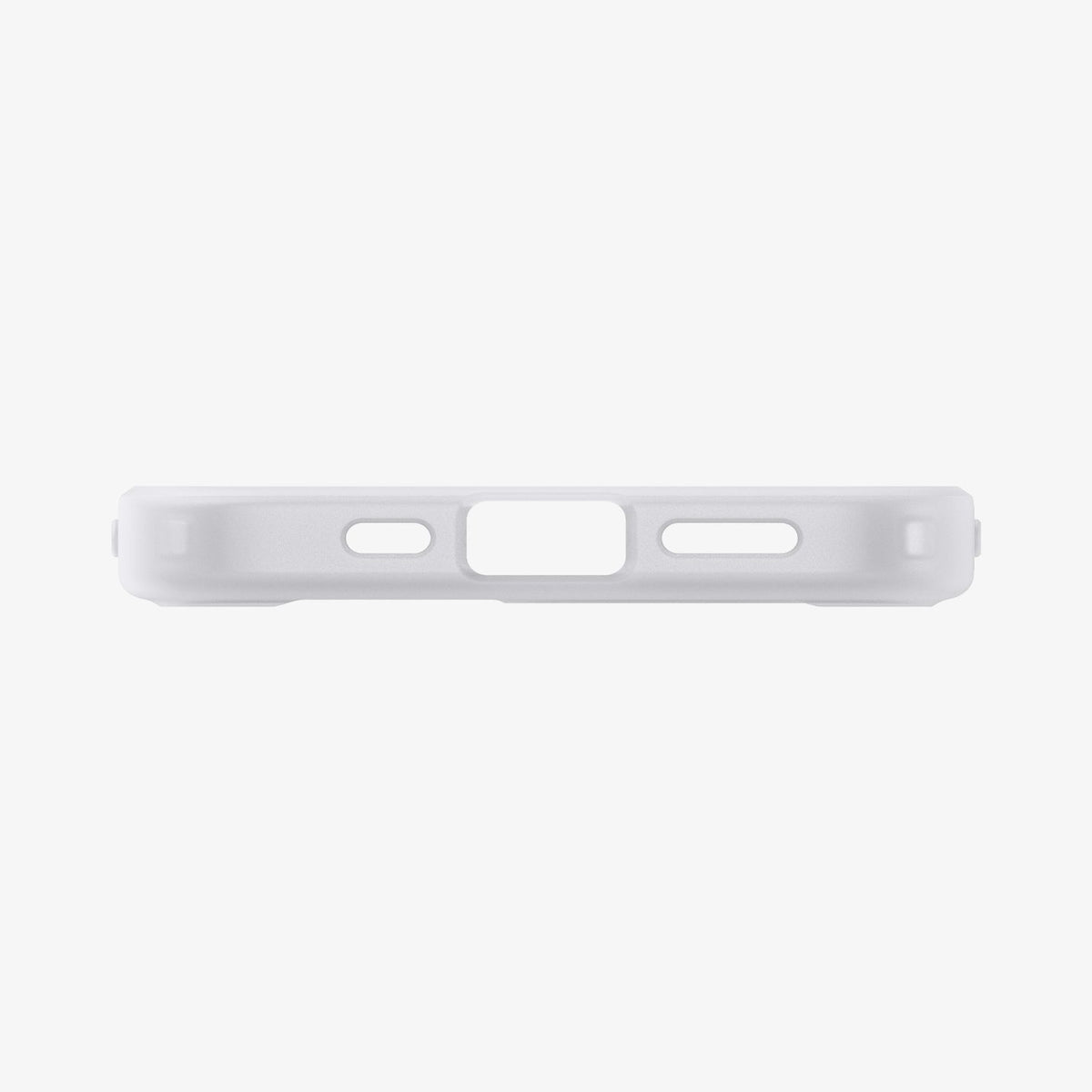 ACS09147 - iPhone 17e Case Ultra Hybrid Classic (MagFit) in Classic Silver showing the bottom