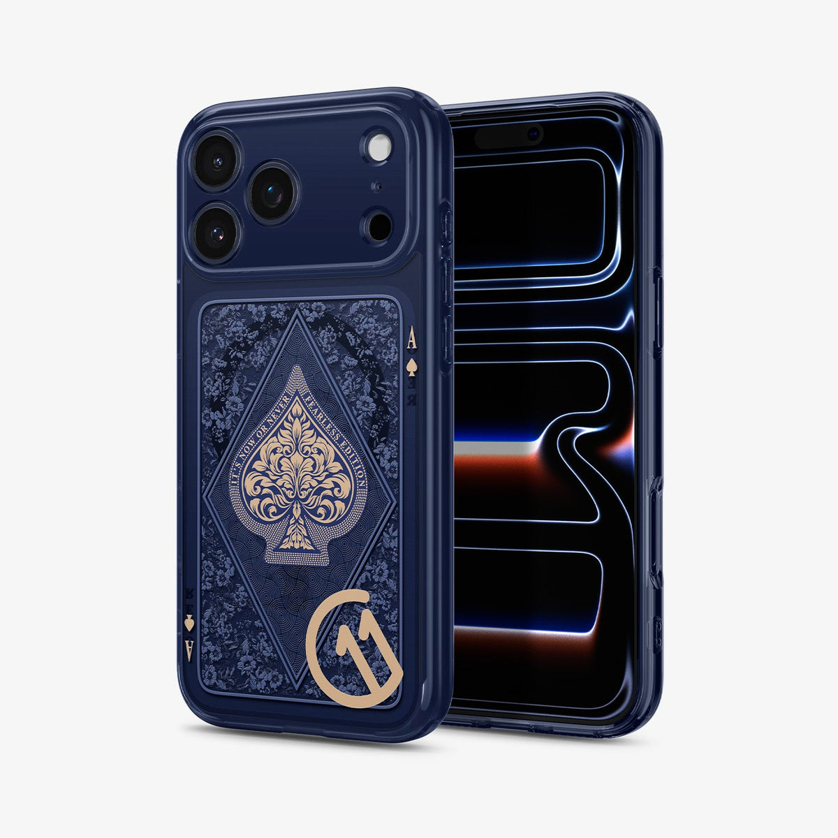 ACS10409 - iPhone 17 Pro Max Series Case c11 Fearless Edition (MagFit) showing the back and front
