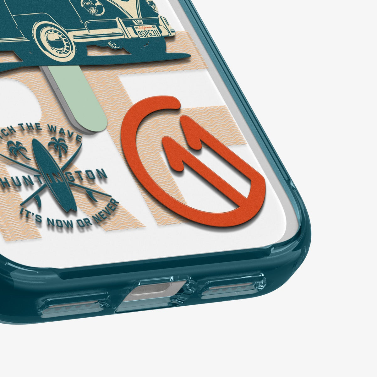 ACS10169 - iPhone 17 Pro Max Series Case c11 Series Huntington Edition (MagFit) showing the back zoomed in on c11 logo