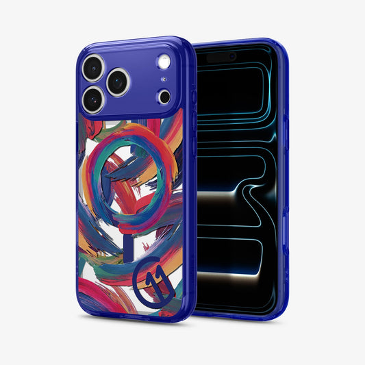 ACS11391 - iPhone 17 Series C11 Palette case showing angled front and back view with camera area