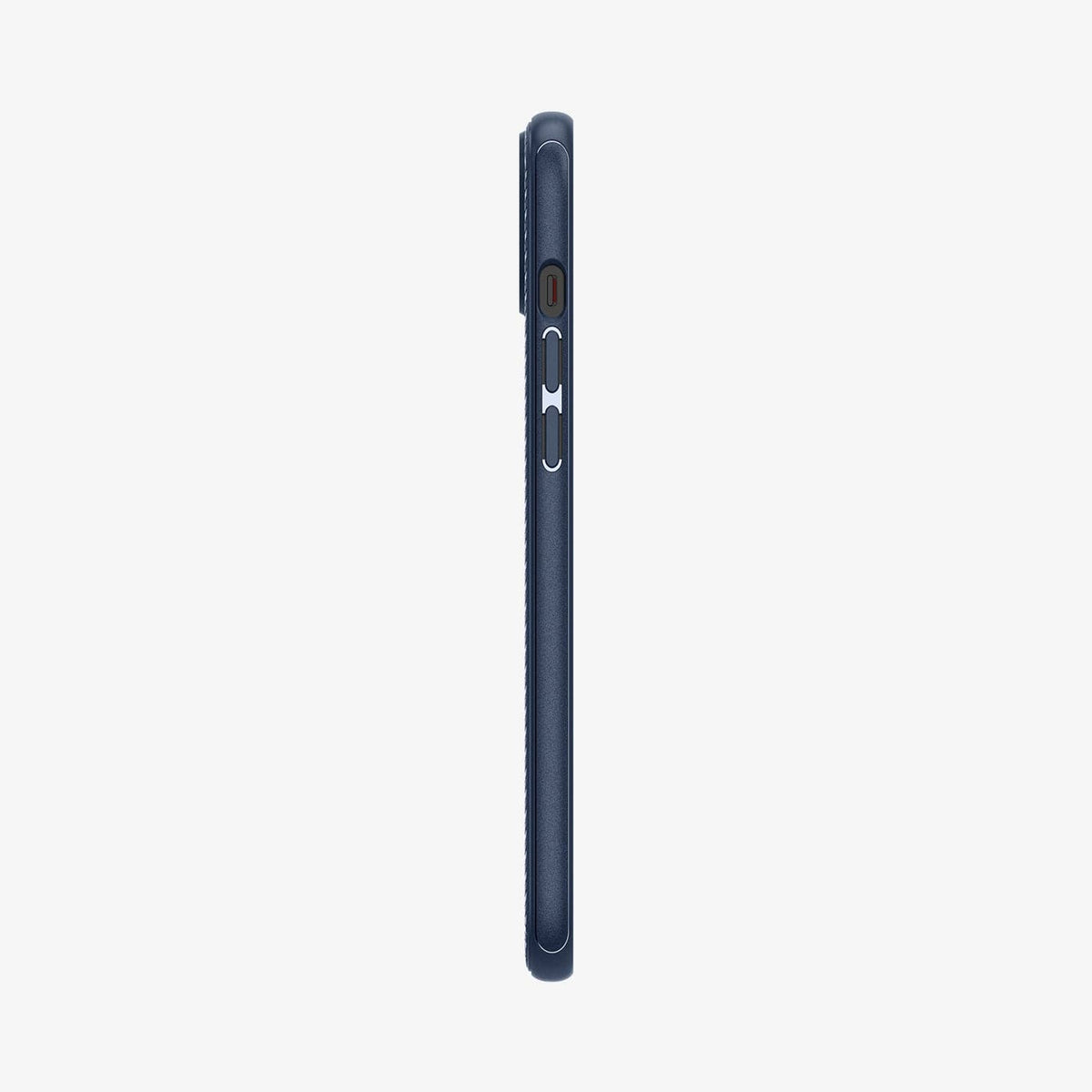 ACS06816 - iPhone 15 Case Mag Armor (MagFit) in navy blue showing the side