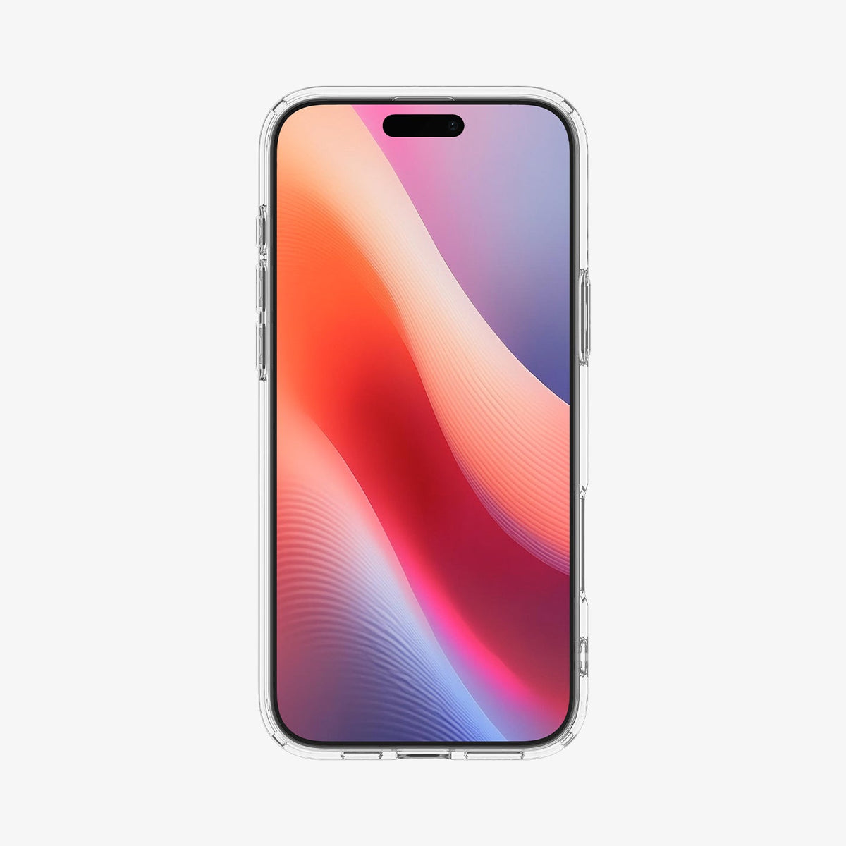 ACS08136 - iPhone 16 Pro Case Ultra Hybrid Zero One (MagFit) in Zero One White showing the front