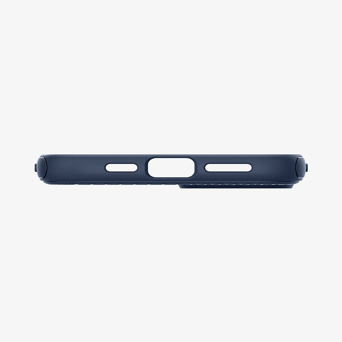 ACS06672 - iPhone 15 Plus Case Mag Armor (MagFit) in navy blue showing the bottom