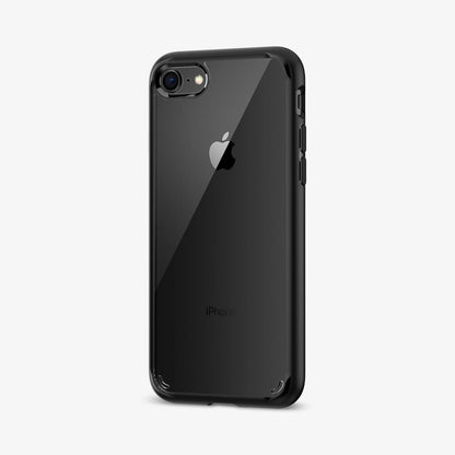 042CS20926 - iPhone SE Ultra Hybrid case in black showing the back