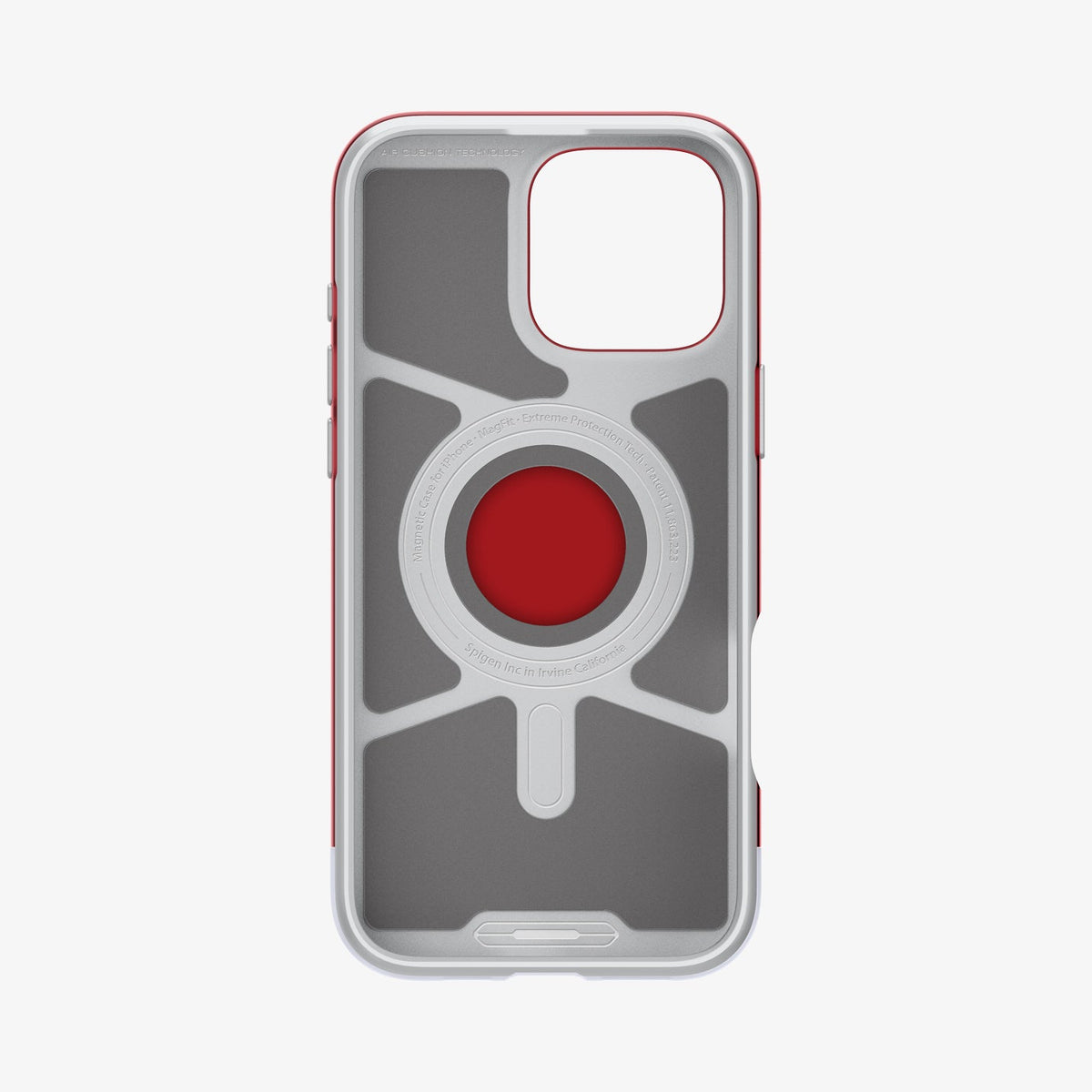 ACS08154 - iPhone 16 Pro Case Classic C1 (MagFit) in Ruby showing the inner case