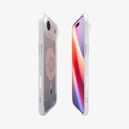 ACS10060 - iPhone 17 Air Ultra Hybrid Classic (MagFit) in Classic Silver showing the partial front, partial back and sides
