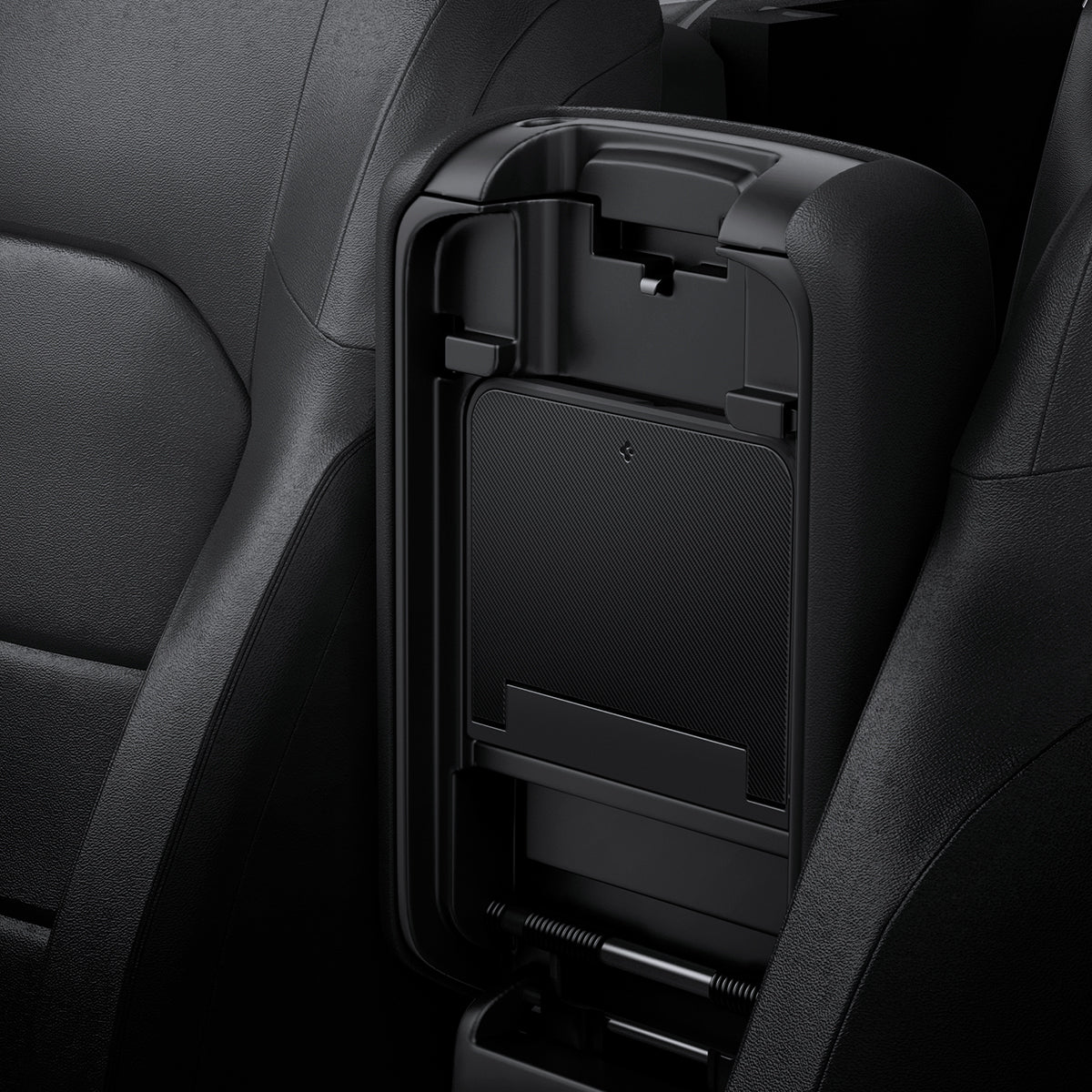 ACP09216 - Jeep Series - Center Console Hidden Storage Box | JO221 showing install in the car.
