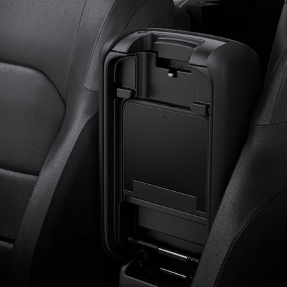 ACP09216 - Jeep Series - Center Console Hidden Storage Box | JO221 showing install in the car.