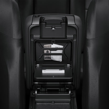 ACP09216 - Jeep Series - Center Console Hidden Storage Box | JO221 showing inside with cash storage.