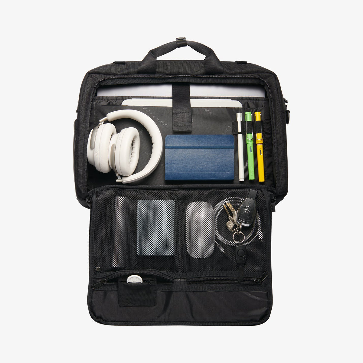 AFA09540 - Klasden Laptop Business Shoulder Bag KD300 showing inside