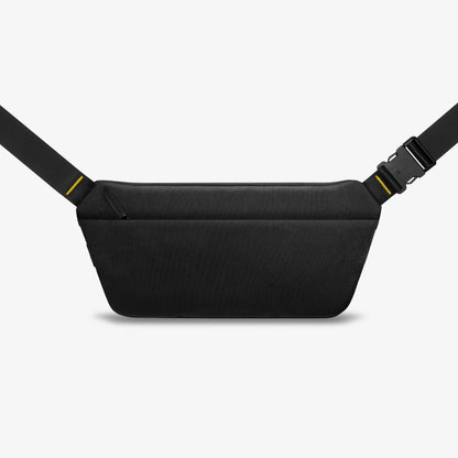 AFA07482 - Sling Bag KD410 in Black showing the back and strap