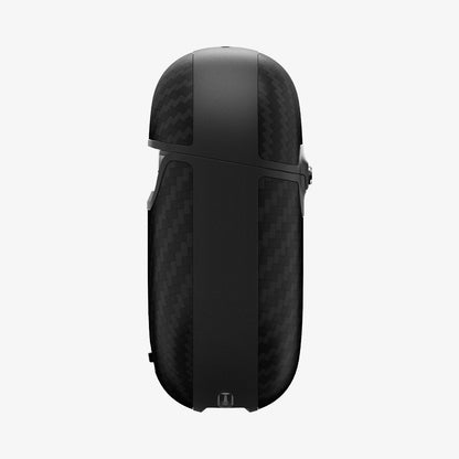 ACS07649 - Pixel Buds Pro 2 Case Enzo Aramid in Matte Black showing the side
