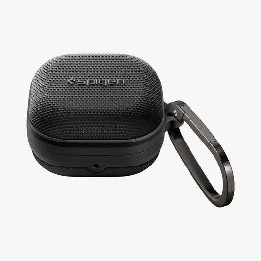 ACS11203 - Galaxy Buds 4 Series - Classic Fit in Black showing the top, front and carabiner