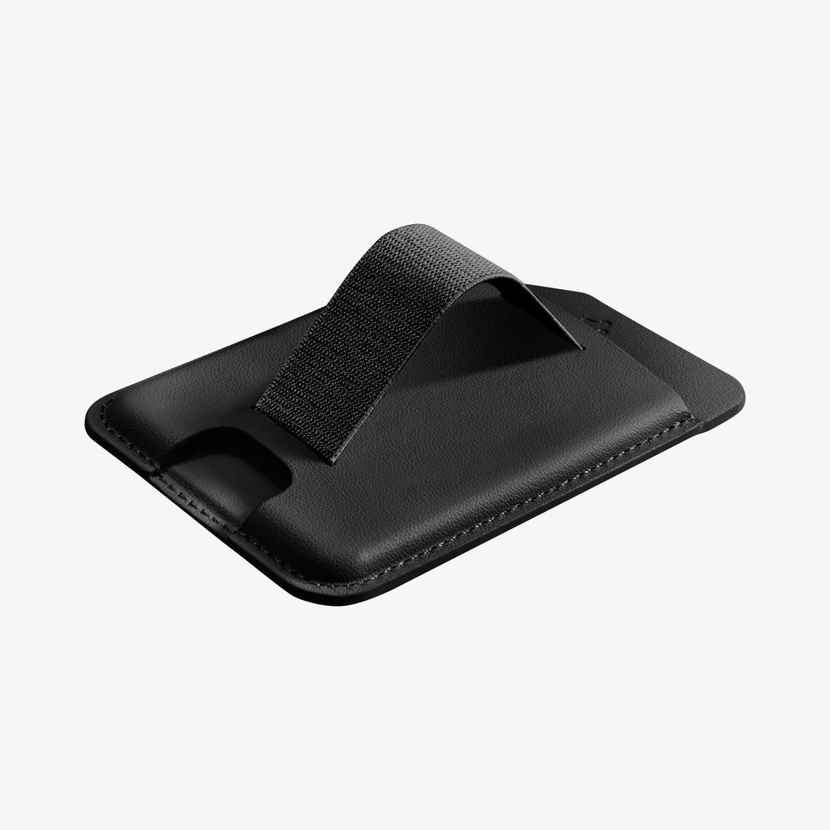 AFA10802 - MagSafe SleekBand Card Holder | 3 Cards (MagFit) in Dark Black showing holder over the product