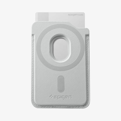 AFA10803 - MagSafe SleekBand Card Holder | 3 Cards (MagFit) in Urban Gray showing back with magnet