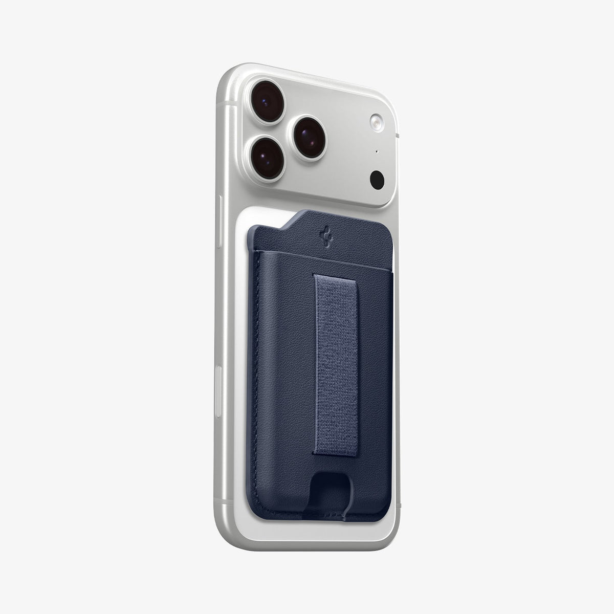 AFA10804 - MagSafe SleekBand Card Holder | 3 Cards (MagFit) in Modern Navy attach with the phone