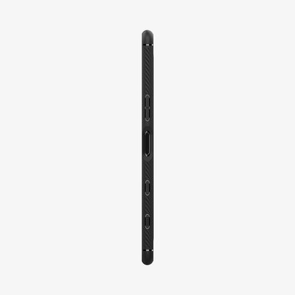 ACS03128 - Sony Xperia 5 III Case Rugged Armor in matte black showing the side