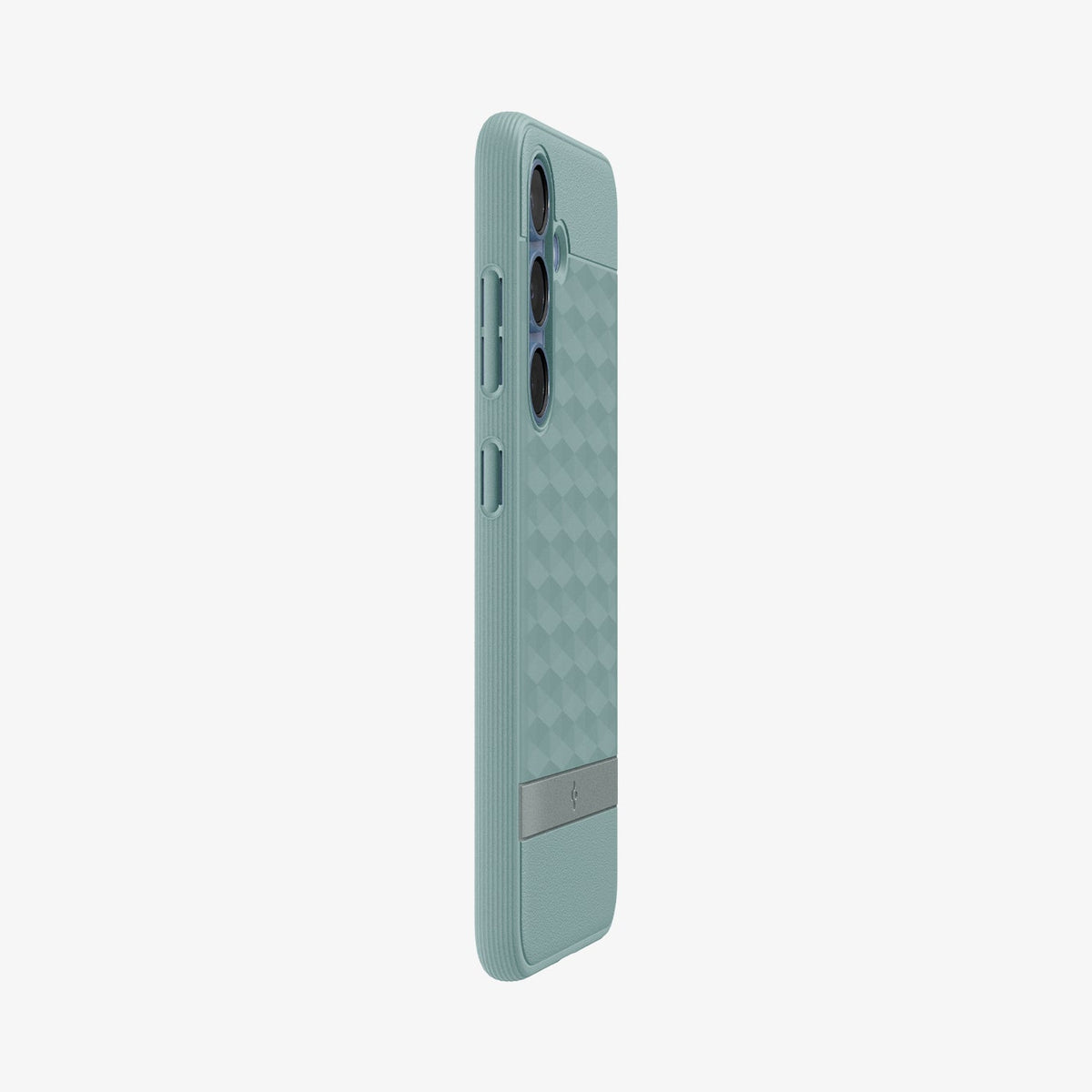 ACS09063 - Galaxy S25 Case Parallax (MagFit) in Sage Green showing the partial back and side