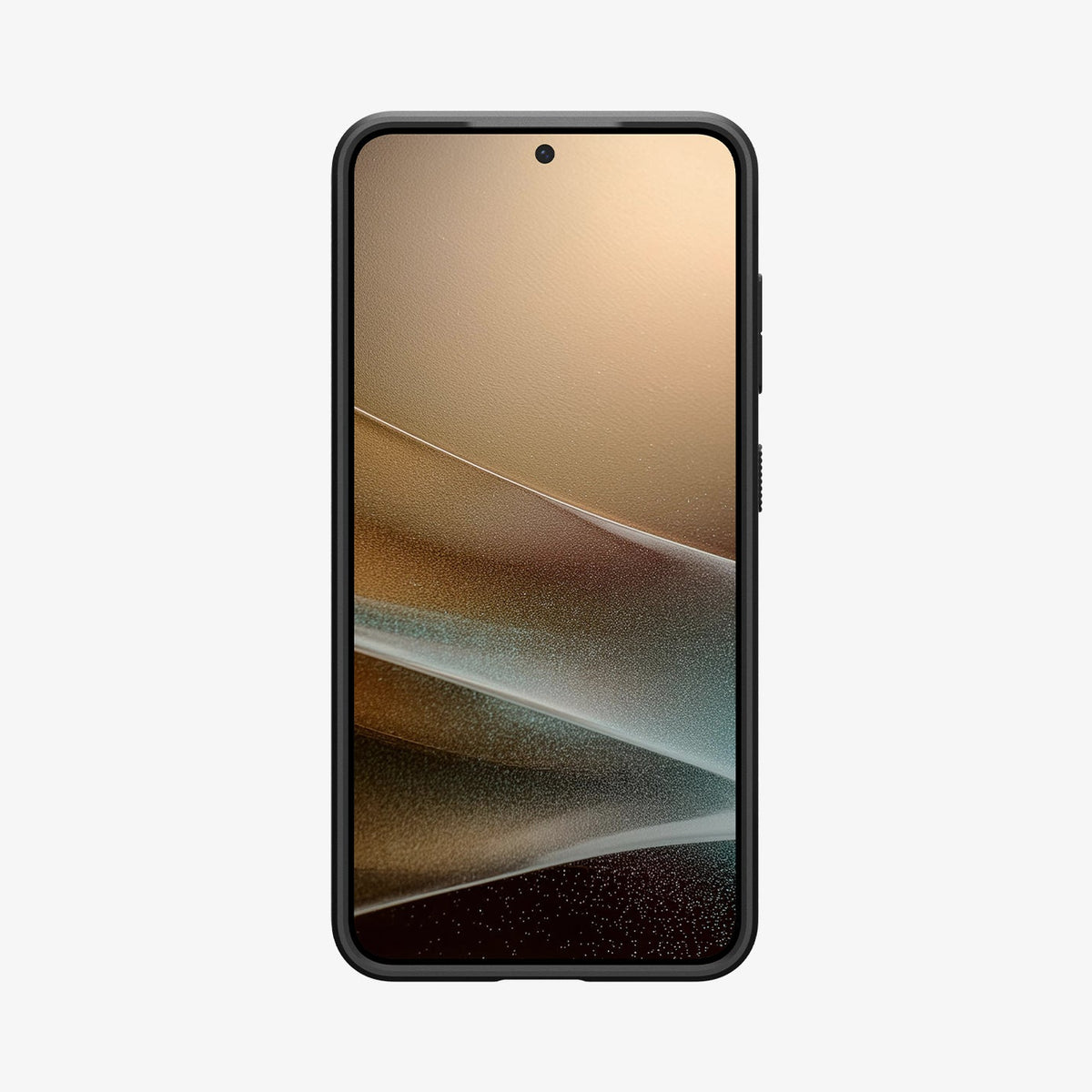 ACS08979 - Galaxy S25 Plus Case Liquid Air in Matte Black showing the front