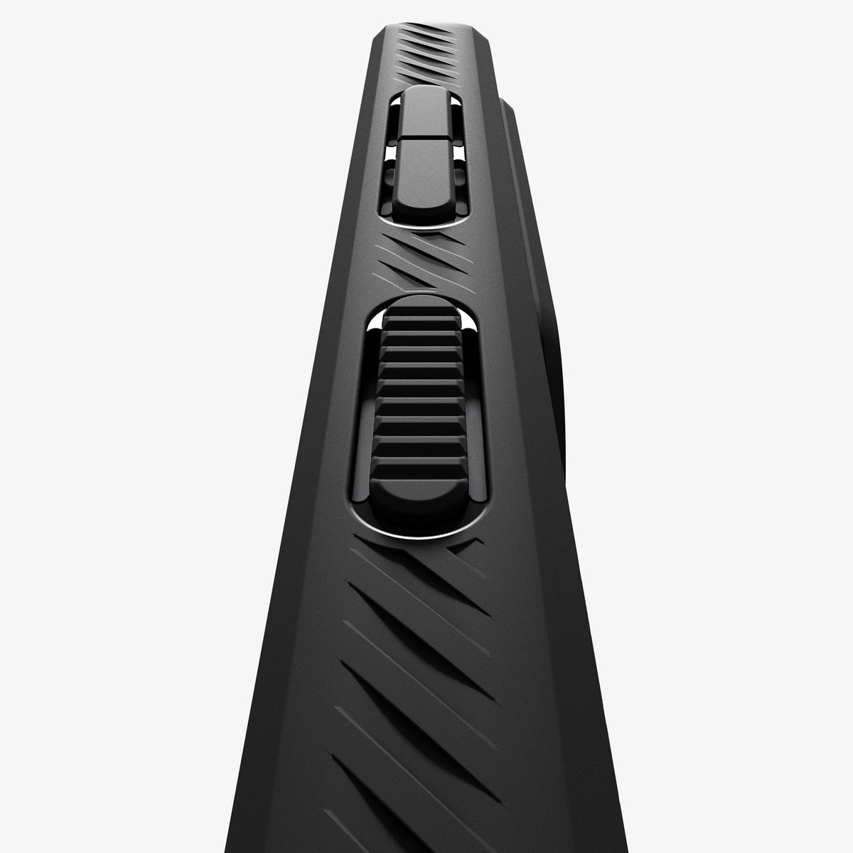 ACS11054 - Galaxy S26 Liquid Air in Matte Black showing the side