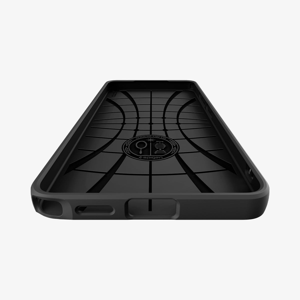 ACS11023 - Galaxy S26 Ultra Liquid Air in Matte Black showing inside