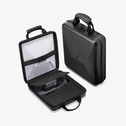 AFA09372 - Starlink Mini Carrying Case in black showing the front, side and inside