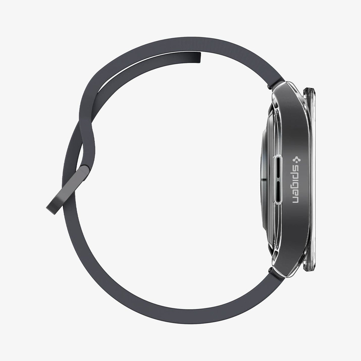 ACS06497 - Galaxy Watch 6 (44mm) Case Ultra Hybrid in crystal clear showing the side