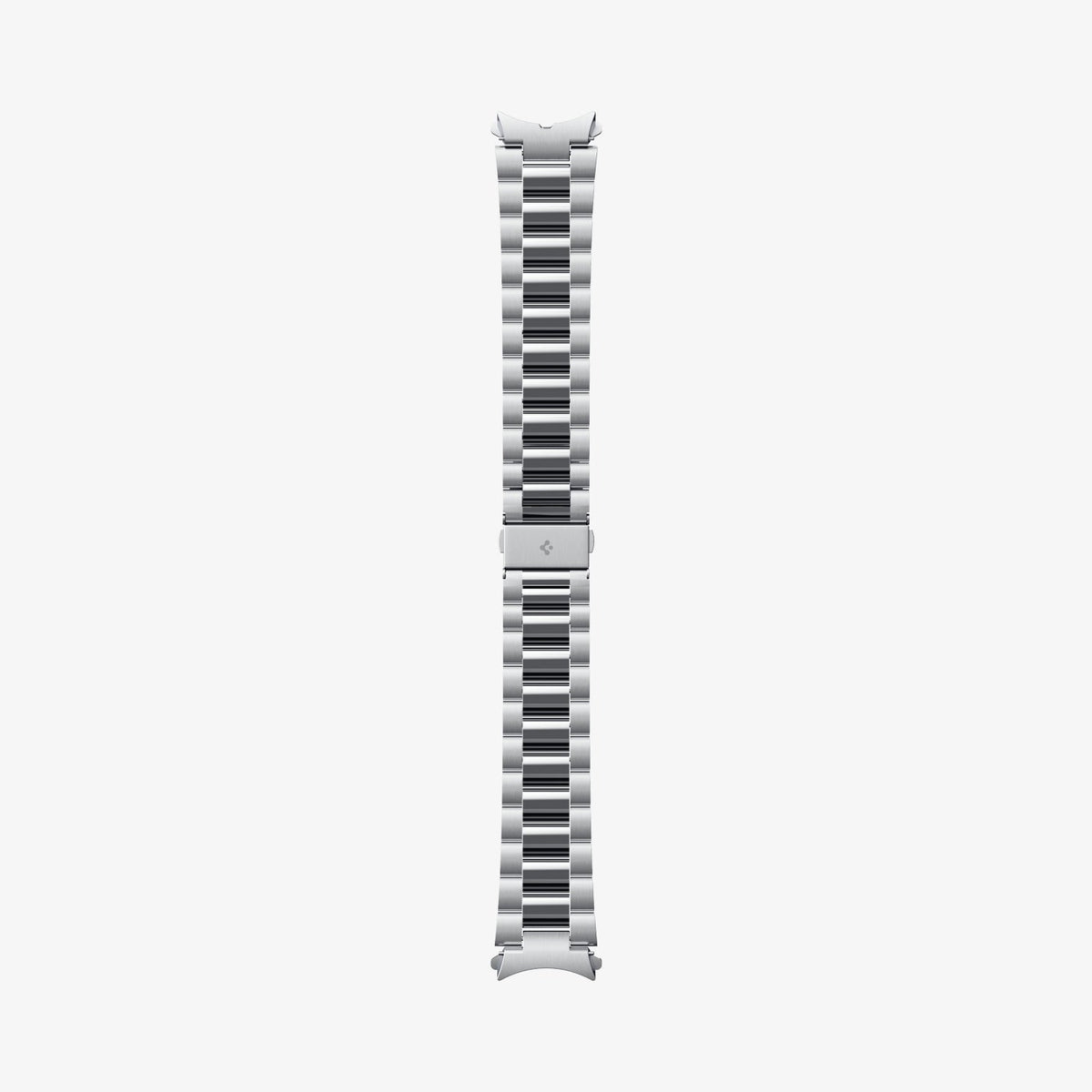AMP08341 - Galaxy Watch 7 (44mm) Modern Fit 316L Band in Silver showing the full band