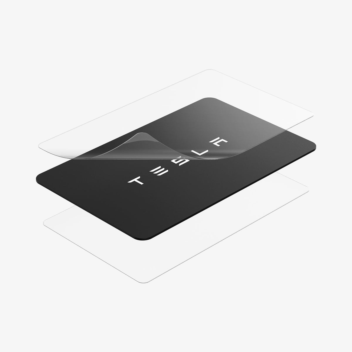 ACP07175 - Tesla Key Card Holder showing the multiple layers hovering around key