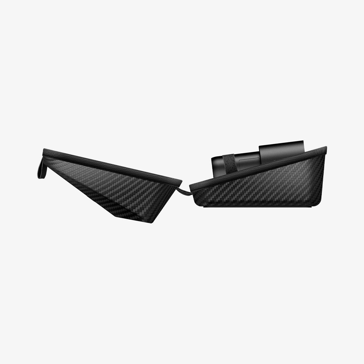 ACS09016 - Tesla SAE J1772 Charging Adapter Case TO254 in Black showing the side and inner