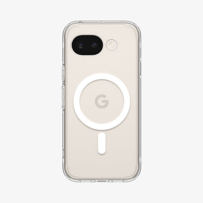 ACS11276 - Pixel 10a Ultra Hybrid Metal Ring (Mag Fit) in Clear White showing the back