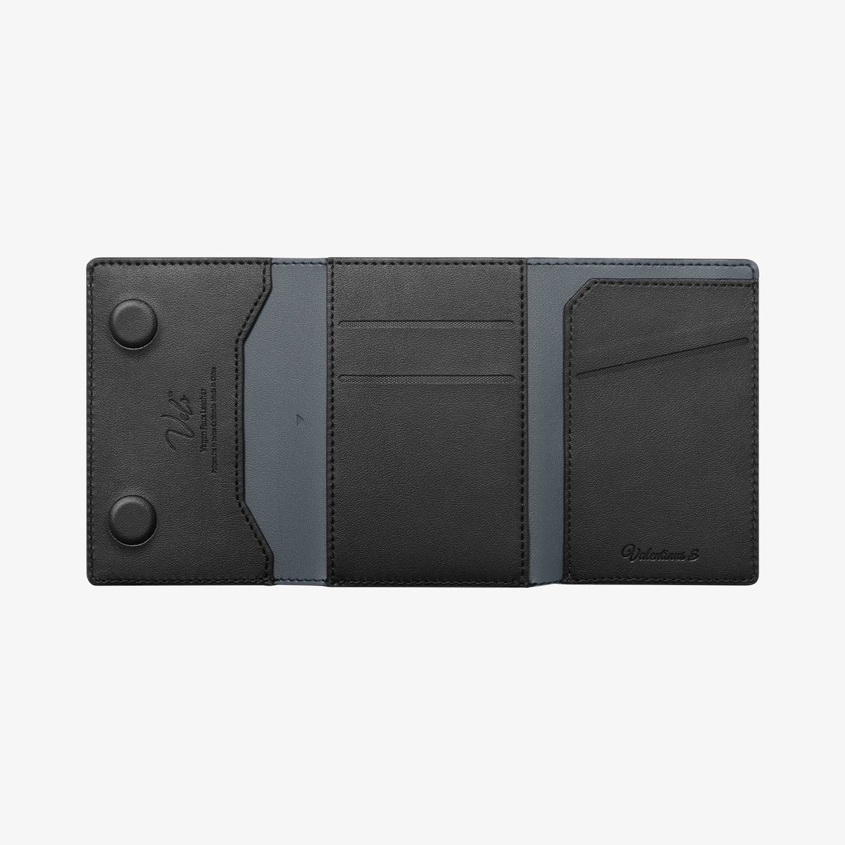 AFA09133 - MagSafe Card Holder Valentinus S (MagFit) in Black showing the inner