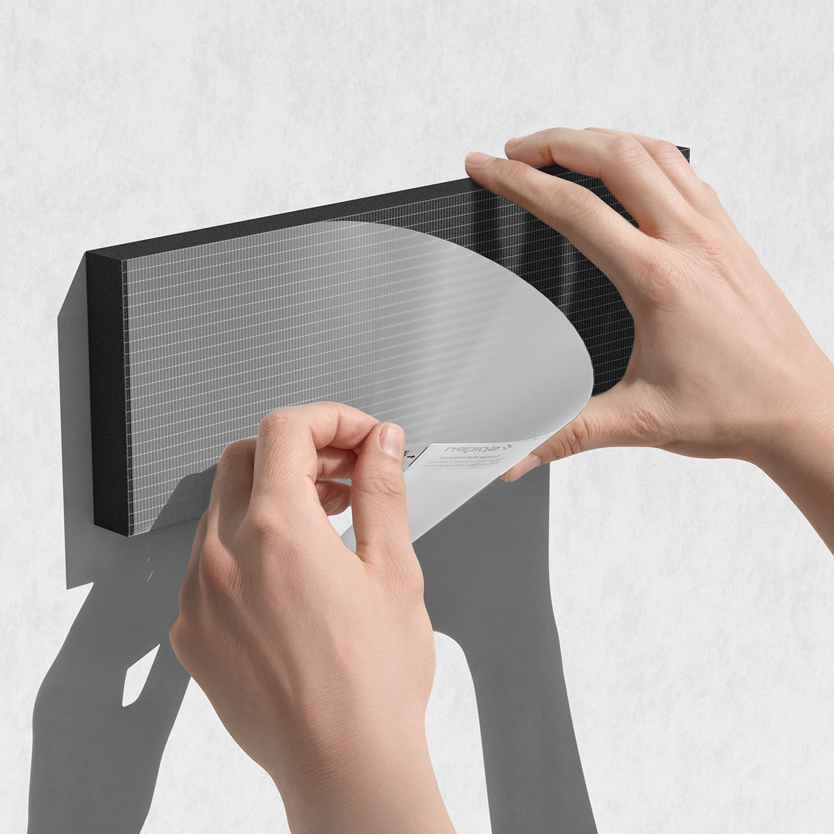 ACP10400 - Garage Wall Protector | WP100 showing the installation of the wall protector