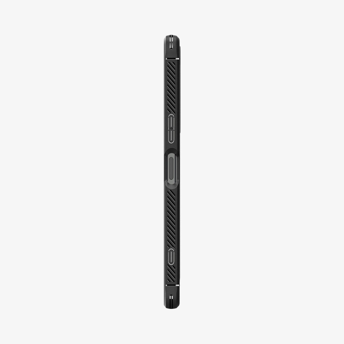 ACS06204 - Sony Xperia 1V Case Rugged Armor in matte black showing the side
