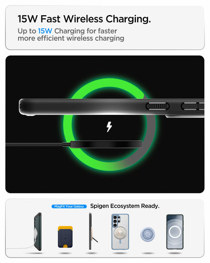 ACS10970 - Showing the 15W fast wireless charging. Up to 15W charging for faster more efficient wireless charging.