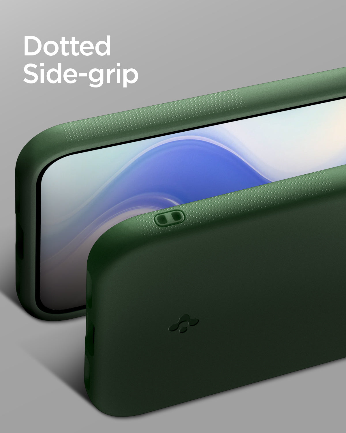 ACS11456 - Pixel 11 Pro XL Nano Pop (Mag Fit) Avo Green close up showing the textured side grips and integrated strap hole.